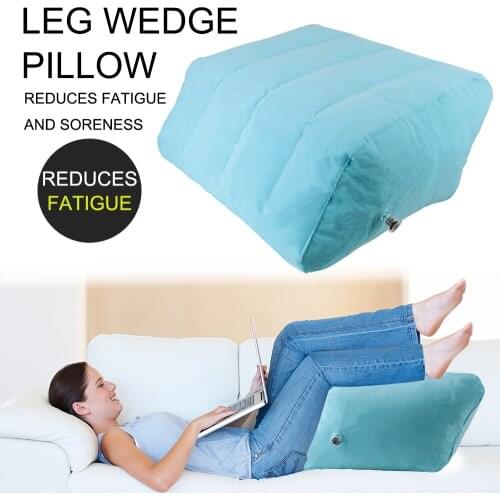 Rest Pillow Cushion Pregnant Woman Foot Lift PVC Inflatable Leg Pillow Soft Portable Knee Pillow