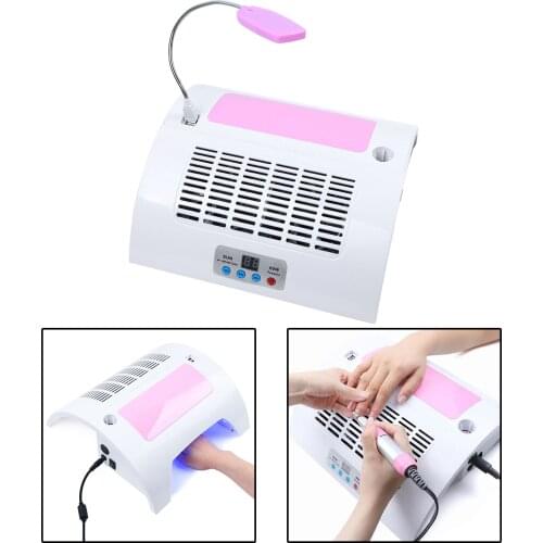 Portable Electric Art Nail Lamp with Polishing Pen Storage Bag Grinding Head 60W Manicure Supplies Drill Dryer