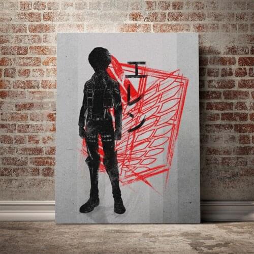 Eren Kruger Attack on Titan Poster Canvas Wall Art Decoration prints for living Kid Children room Home bedroom decor painting