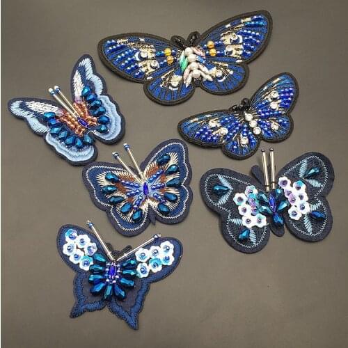 Handmade beaded 3D embroidery cloth stickers clothing shoes and hats diy decorative accessories