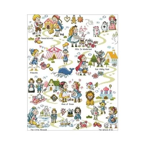 24-QS1180130 Counted Cross Stitch 11CT 14CT 18CT DIY Cross Stitch Kits Embroidery Needlework Sets