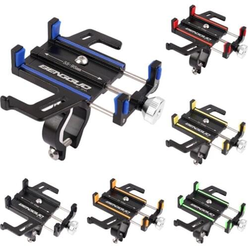 Bike Phone Holder Frame Aluminum Alloy Electric Motorcycle MTB Shock-proof Fixed Navigation GPS Bracket Equipment Accessories