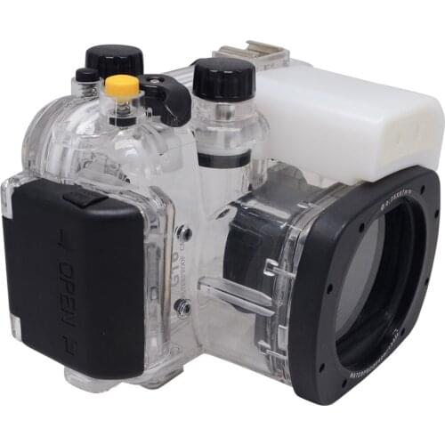 Mcoplus 40m/130ft Underwater Housing Waterproof Camera Diving Case for Canon PowerShot G16