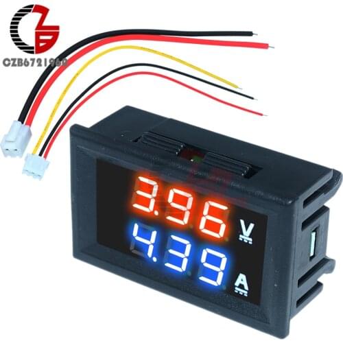 High Accuracy DC 100V 10A Digital Car Voltmeter Ammeter Motorcycle Voltage Indicator Tester Current Meter Replace USB Tester 12V