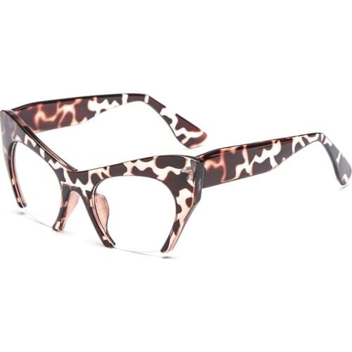 Vintage Cat Eye Sunglasses Women Half Frames Female Eye Glasses Gafas Retro Eyeglasses Prescription Optical Frames Eyewear