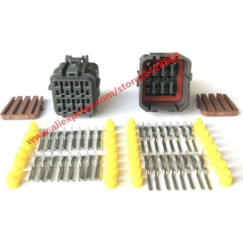 10 Sets 16 Pin 7123-7564-30 7222-7564-40 KET Female Male Automotive Connector Auto Socket For Car