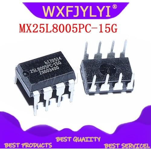 5pcs/lot MX25L8005PC-15G MX25L8005PC DIP-8 8MBit 1MB SPI FLASH BIOS flash memory chip