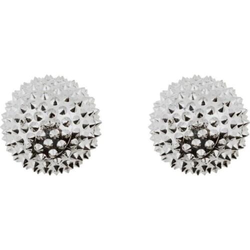 60% Hot Sale 2Pcs Massage Ball Magnetic Anti-stress ABS Acupressure Therapy Needle Ball Massager for Hand