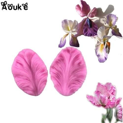Aouke Petals shape Silicone Mold DIY Cake Baking Chocolate Mould Turn Sugar Silicone Mold Petals Decoration Silicone Mold