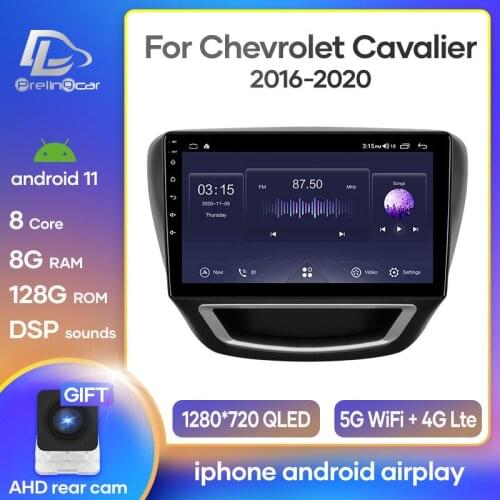 4G Lte Android 10.0 Car multimedia navigation system GPS player For Chevrolet Cavalier 2016 2017 2018 IPS screen Radio stereo
