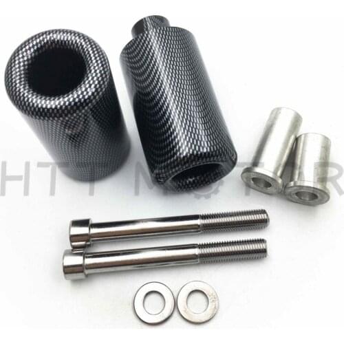 Aftermarket freeshipping motorcycle parts No Cut Frame Slider Crash Protector For Suzuki 2007 2008 GSXR 1000 GSX-R Carbon