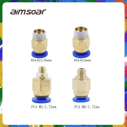 Quick connector pc4-m6 pc4 m6 pc4-m5 pc4 m5 pneumatic quick connector 3d printer parts