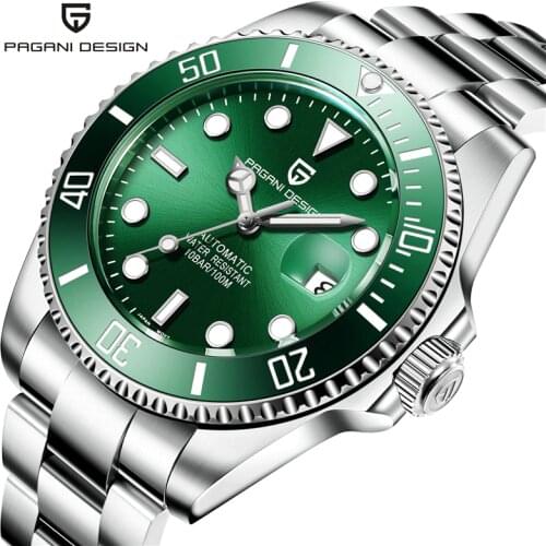 PAGANI DESIGN Men Watches Top Brand Luxury Sapphire 100 m Waterproof Seiko Movement Watches Men Automatic Mechanical Wrist watch