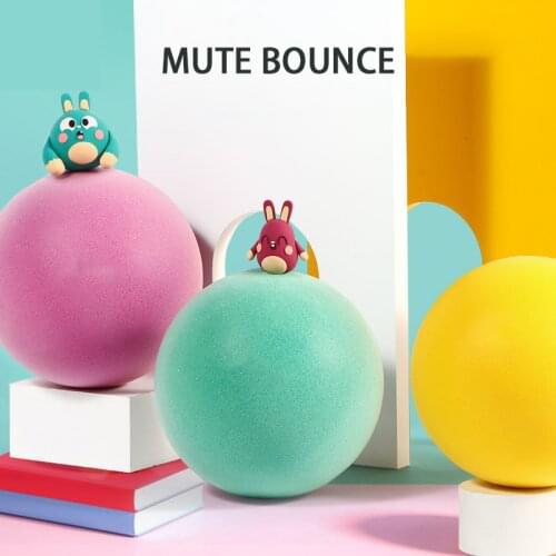 Children Mute Bounce Ball Bouncing Ball Outdoor Sports Toys Boys and Girls Indoor and Outdoor Creative Football Toys