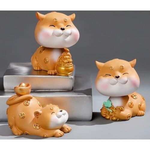 Display Mold Cartoon Animal Design Exquisite Resin Home Decor Model Crafts for Dashboard christmas decorations kawaii resin