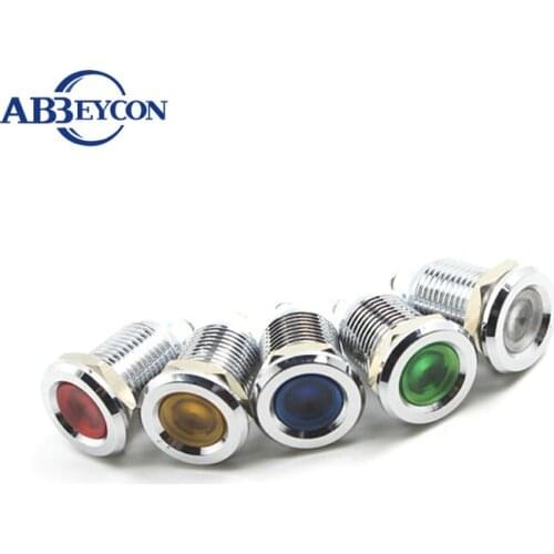 IN13 12mm metal ROHS waterproof oven industrial machinery caution rear 24v led lamp indicator