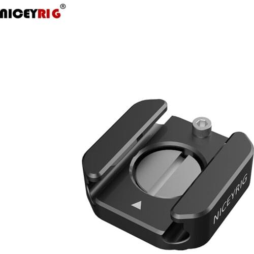 Niceyrig Cold Shoe Mounts with Rubber Bands & Cold Shoe Adaptor for Microphone/Monitor/LED Lights Bracket