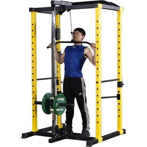 Multifunctional squat rack safety frame gantry frame with tensile barbell rack bench press muscle comprehensive training