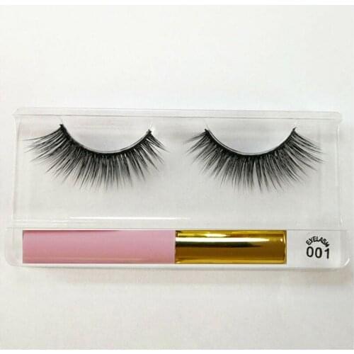 Eye Lashes 3D Mink Extension Magnetic Liquid Eyeliner Kit 1 pair False Eyelashes No Glue Lashes Set 10 Styles Eye Make up