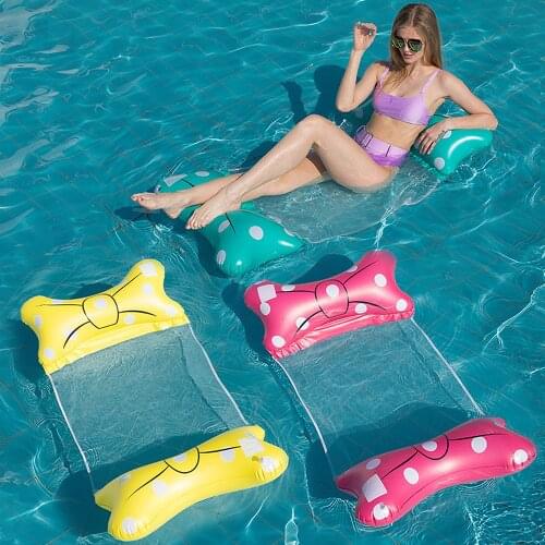 Swimming Pool mat Inflatable mattress Pool floater inflatable pool mats Swimming Water hammock chair Inflatable toy floating row
