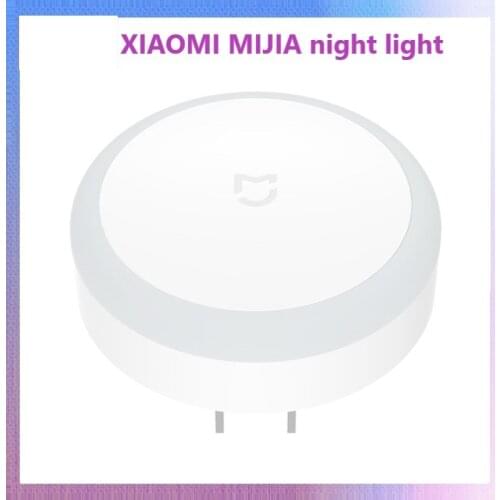 Original Xiaomi Mijia Night Light Mini Light Sensor Control US Plug Nightlight Lamp For Children Kids Living Room Bedroom Light