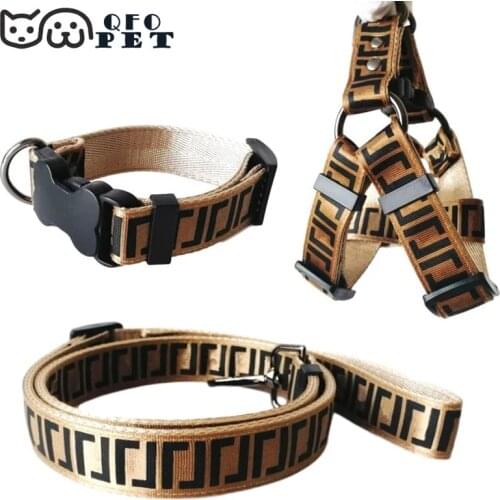 Luxury Fashion Pet Dog Leash Collar Harness Large Medium and Small Fighting Teddy Schnauzer Teddy Bulldog Leash