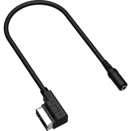 Female 3.5MM Audio Jack To AMI Media AUX IN Interface Cable Adaptor for Mercedes Benz to Phones MP3 Adapter