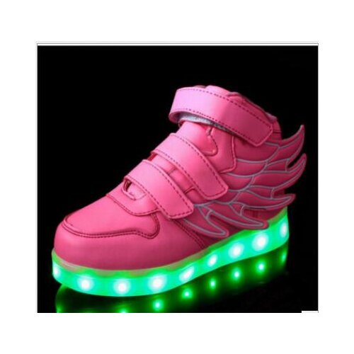 Eur26-35 Rechargeable basket led children luminous sneakers lighted led shoes kids with light up glowing shoes for boys&girls