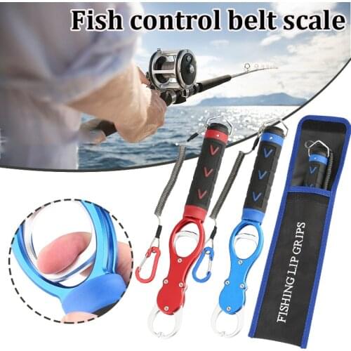 Fishing Aluminum Fishing Pliers Hook Remover or Fishing Lip Grip Grabber with Scale SAL99