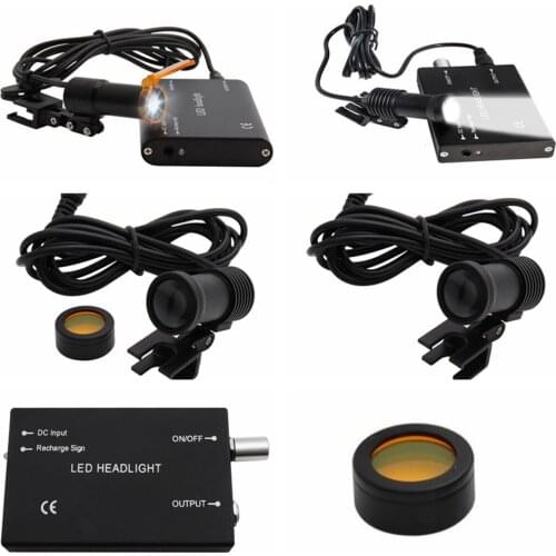 Dental Loupes Accessories Dental Magnifier Dental Lab Medical Loupes Magnification Binocular Headlight Headlamp 3W/5W Seperately