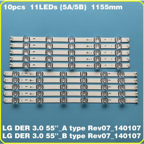 NEW Full Backlight Array LED Strip Bar LG 55LB630V 55LB650V LC550DUH FG 55LF5610 55LF580V 55LF652V 55LF5800 55LB630V 55LB6300