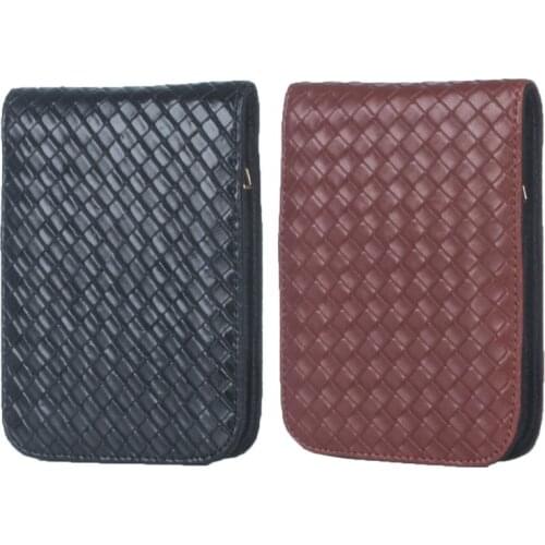 Woven Pattern Fountain Pencil Case 12 Slots Pen Bag Writing Holder Accessories