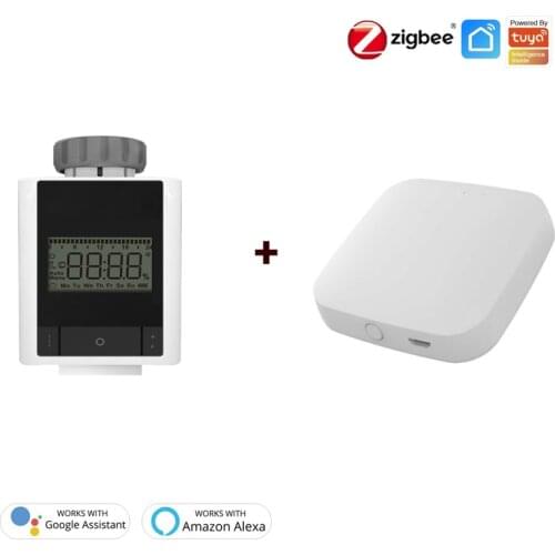 Tuya ZigBee 3.0 Smart Thermostatic Radiator Valve Heater Wireless Remote Control Voice Control Works With Alexa Google Home