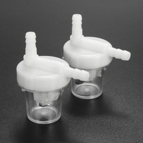 5Pcs Universal 1/4" Clear Motorcycle Petrol Fuel Gas Filter Element Air intake And Fuel Delivery Accessories For 6mm Fuel Line