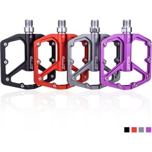 1 Pair Mountain Non-Slip Bicycle Bike Pedals Aluminum Alloy Pedals MTB Pedals Flat Platform Bicycle Parts Accessories
