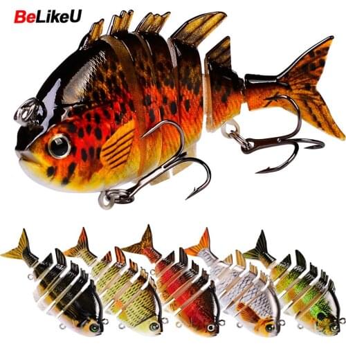 1PCS 8cm/14g Fishing Lure8-Segement Jointed Bait Lifelike joint bait Wobblers Sinking Swimbait Fishing Lure Crankbait