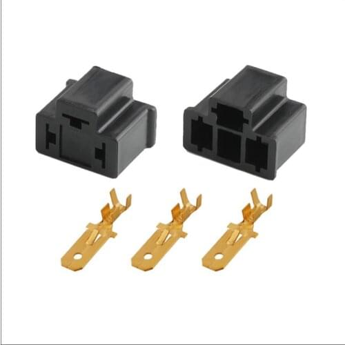 100SET DJ7033-7.8-11 car male cable connector Xenon lamp H4 headlight modification plug 3 pin connector automotive Plug socket