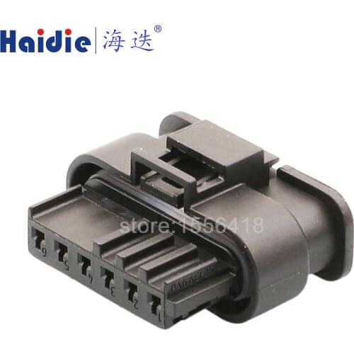 2sets 6pin auto wiring harness plug cable electric plug connector