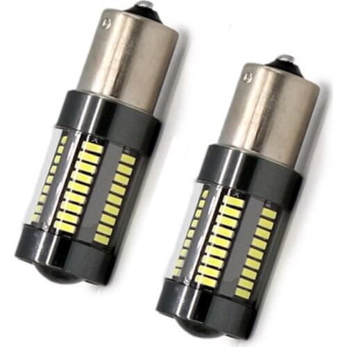 2Pcs/Set 1156 BA15S P21W Turn Signal Light Yellow Car Trunk Light Red Brake Tail Lamp Daytime Running Light