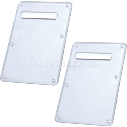 2Pcs PVC Mirror Back Plate Tremolo Cavity Cover for Fender Guitar Replacement