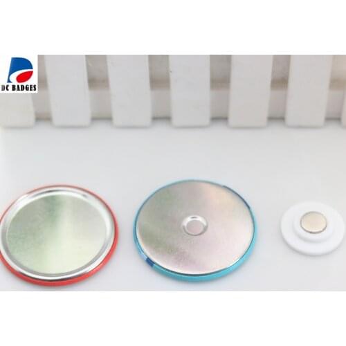 200pcs Hot sale 58mm strong magnet button without pin - no damage to cloth