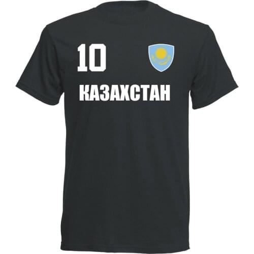 2019 Hot sale Summer Style Kazakhstan 2019 T-shirt jersey style footballer number ALL 10 Sporter Funny Tee shirt