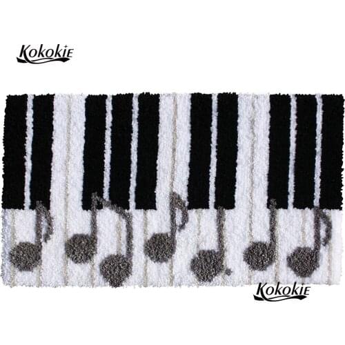 3d latch hook kits diy rug vloerklee diy tapijt cross stitch kits embroidery needlework sets piano floor mat cushion Crocheting