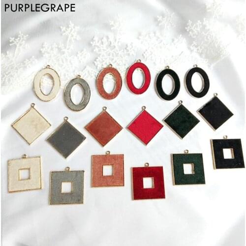 6pcs Alloy Earrings Pendant Diy Jewelry Making Accessories Material Handmade Geometry