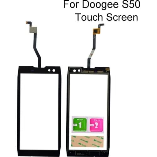 For Doogee S50 S 50 Touch Screen Touch Panel Digitizer Glass Panel Touch Parts TouchScreen Mobile Tools 3M Glue