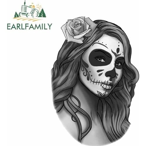 EARLFAMILY 13cm x 8.9cm For Girl Waterproof Car Stickers Vinyl Material Decal Motorcycle Decals Scratch-Proof For JDM SUV RV
