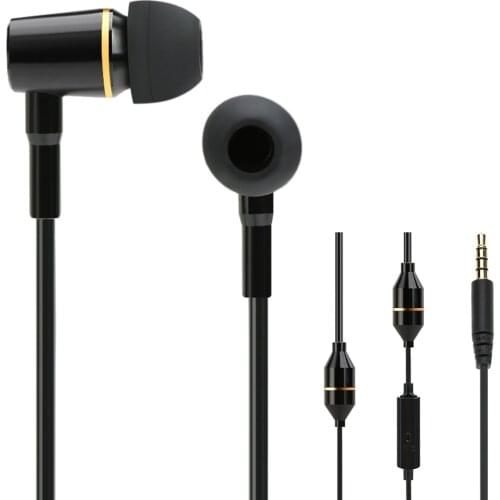 FC12 Stereo Music Headset Air Tube 3.5mm Anti-radiation In-ear Earphone Radiation Free Noise Reduction Line Control with Mic