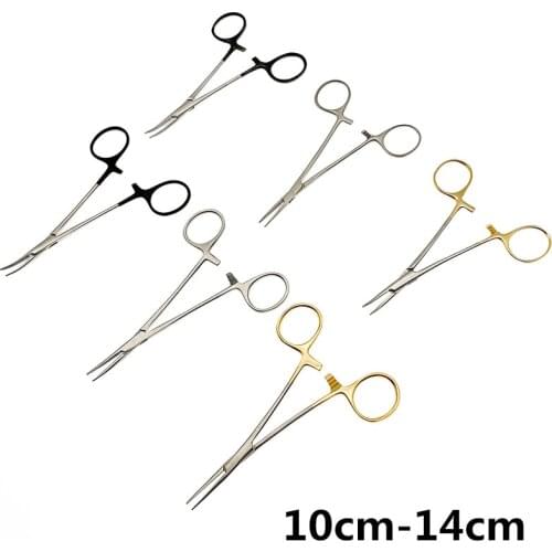 Hemostatic Forceps Curved/Straight Stainless Steel Hemostatic Clamp Forceps Locking Clamps, Arterial Forceps