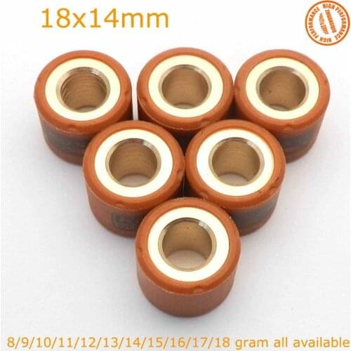 Performance Variator Slider Roller Weights 18X14mm 8 - 18g gram For GY6 150 125CC KOSO 157QMJ Scooter 4 stroke Go Kart