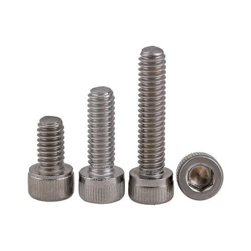 H062 M5 Bolt M5 Screw Stainless Steel Hex Socket Cap Screw, 304 Stainless Allen Bolt, DIN912 M5*6/8/10/12-100 Free Shipping